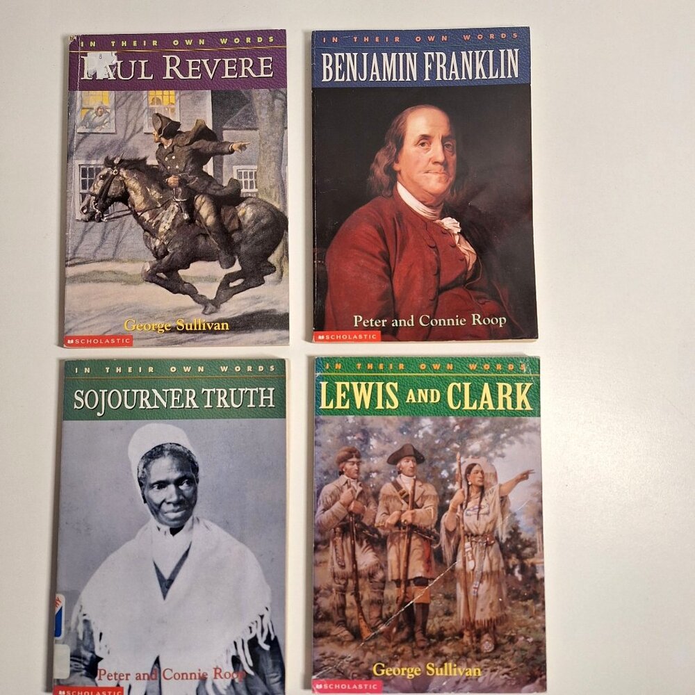 In Their Own Words Biographies Scholastic 7 Chapter Book Lot Revere Franklin - Picture 3 of 10
